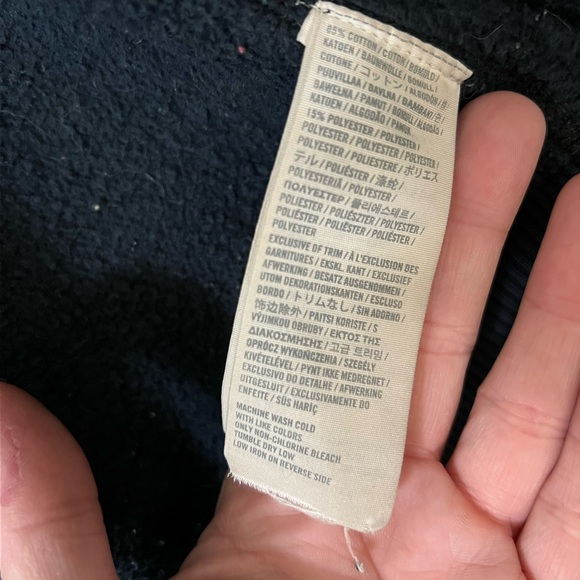 Abercrombie & Fitch vintage distressed logo zip up muscle hoodie sweatshirt Y2K - Picture 12 of 13